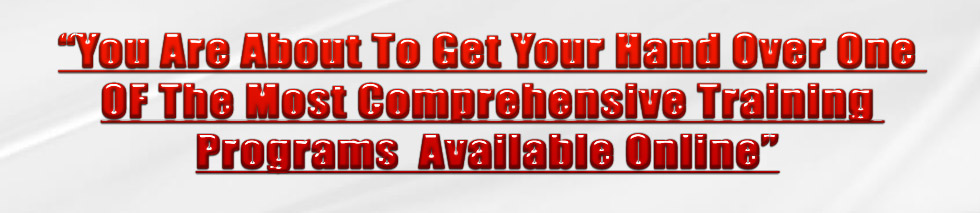 the most comprehensive training program available online